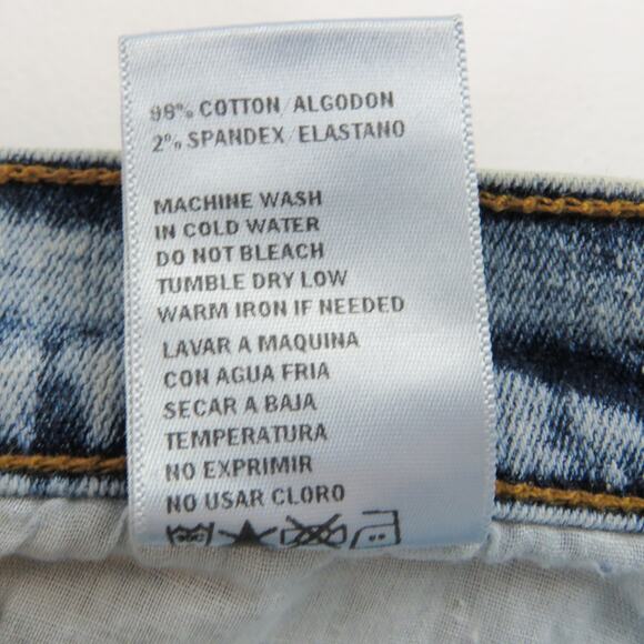 KanCan Estilo High Rise Skinny Jeans Acid Wash Distressed Frayed Size 3 24" - Picture 5 of 7